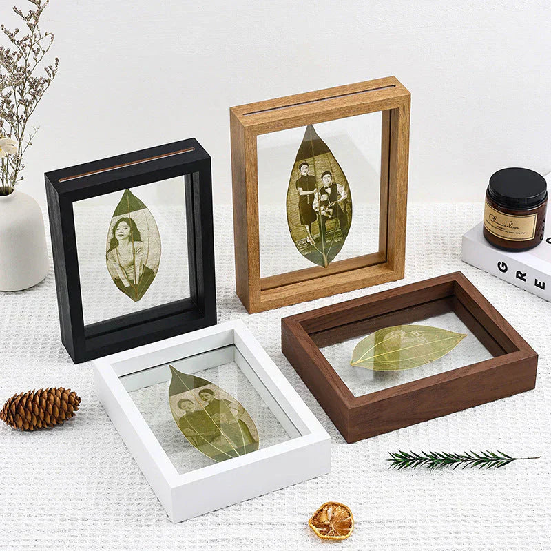 Leaf Engraving (With Wooden Frame)