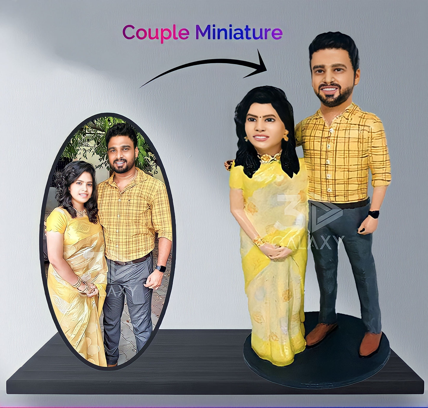 3d Miniature Couple.