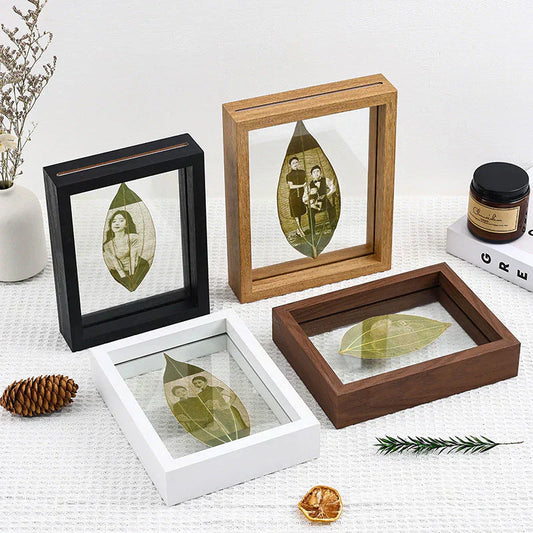 Leaf Engraving (With Wooden Frame)