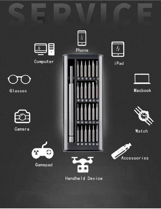24 Pieces Precision Screwdriver Set – Compact Toolkit