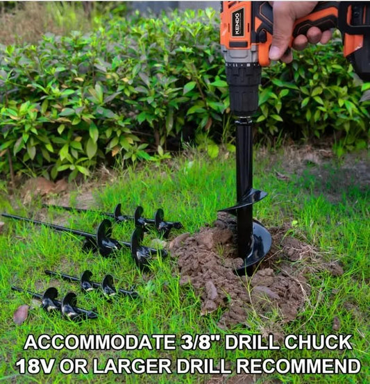 Spiral Hole Non-Slip Earth Drill – Effortless Digging for Garden